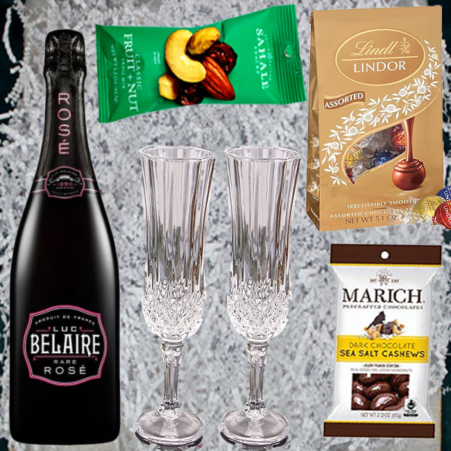 Luc Belaire Rare Rose Black Wine Gift Pack