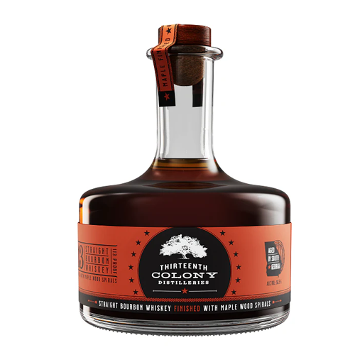 Thirteenth Colony Straight Bourbon Whisky Finished With Maple Wood Spiral - 750ML