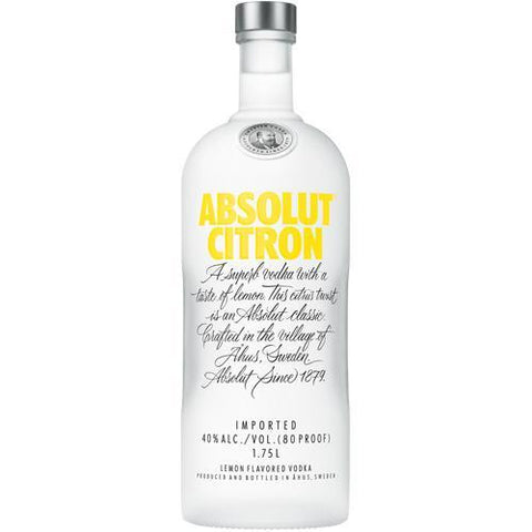 Absolut Vodka Citron - 1.75L