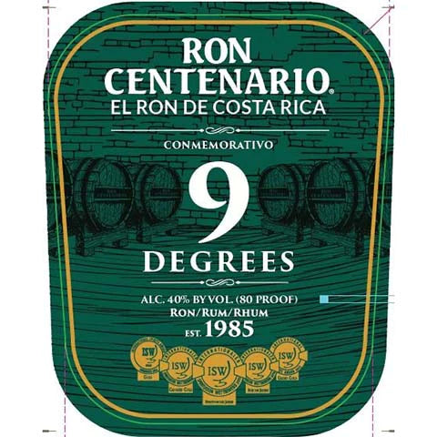 Ron Centenario Rum Conmemorativo 9 Year - 750ML