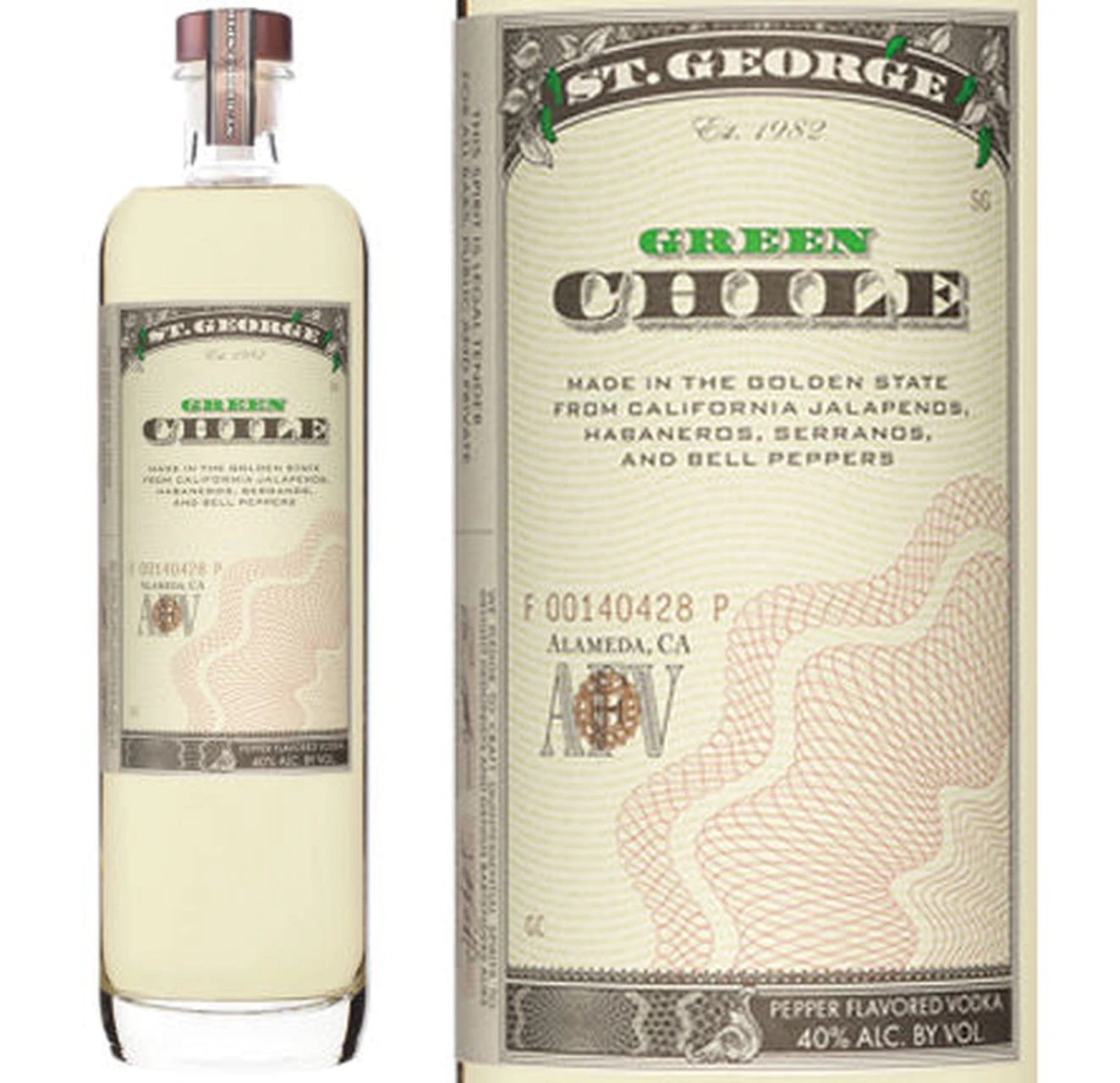 St. George Vodka Green Chile - 750ML