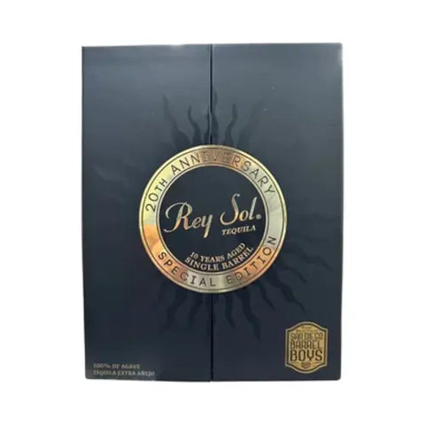 Rey Sol 20th Anniversary 10 Years Aged Single Barrel Extra Anejo Tequila - 750ML