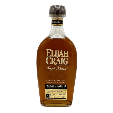 Elijah Craig Barrel Proof Store Selected Single Barrel Bourbon Whiskey 750ml
