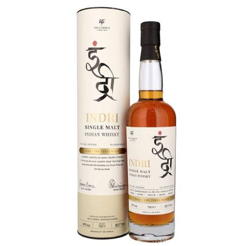 Indri Trini Three Wood Indian Single Malt 750ML