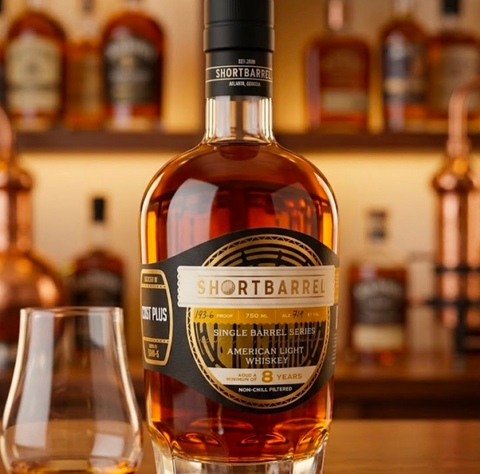 Shortbarrel 8 Years American light whiskey 750ML