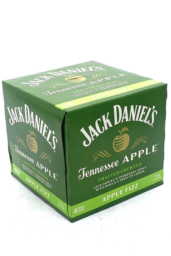 Jack Daniel's Apple Fizz RTD Can - 4 x 12oz