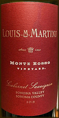Louis M. Martini Cabernet Sauvignon Monte Rosso Vineyard - 750ML