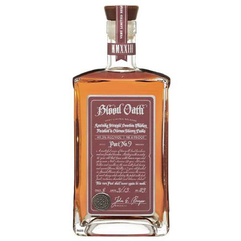 Blood Oath Pact 9 2023 Very Limited Release Kentucky Straight Bourbon