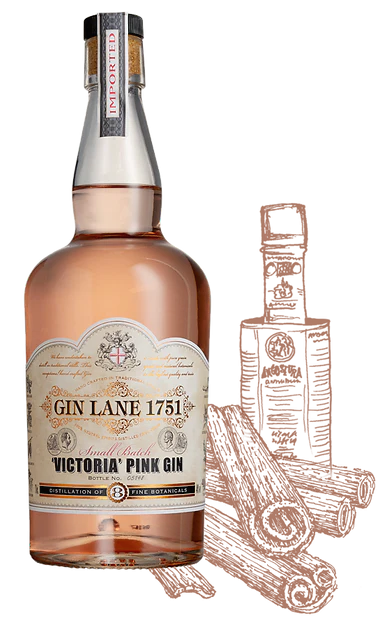 Gin Lane 1751 Victoria Pink Gin -750ML