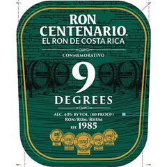 Ron Centenario Rum Conmemorativo 9 Year - 750ML
