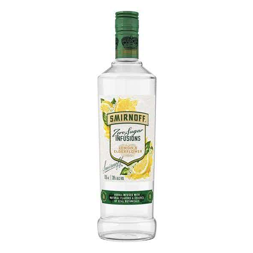 Smirnoff Zero Sugar Infusions Lemon & Elderflower - 750 ml